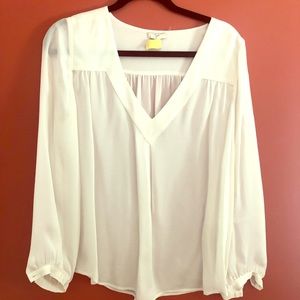 Joie Matte Silk Frenchie B Blouse M